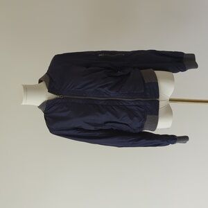 NWT JCrew Navy Gray Bomber Jacket
